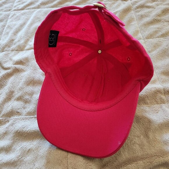 Y2K Pink Butterfly Hat rhinestone gem baseball cap 100% cotton NWT bratz bling - Picture 7 of 8